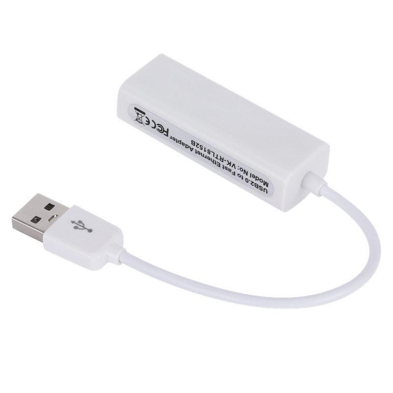 Placă de rețea USB 2.0 fără driver, USB la RJ45, 100 m, placă de rețea cu fir, pentru tabletă și laptop, placă de rețea externă