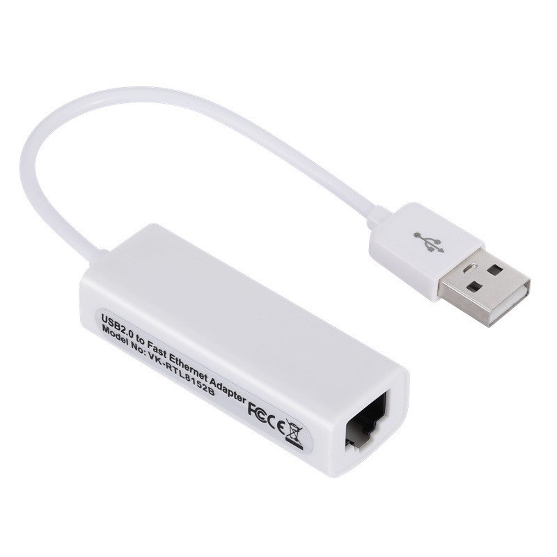 Placă de rețea USB 2.0 fără driver, USB la RJ45, 100 m, placă de rețea cu fir, pentru tabletă și laptop, placă de rețea externă