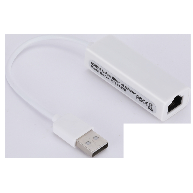 Placă de rețea USB 2.0 fără driver, USB la RJ45, 100 m, placă de rețea cu fir, pentru tabletă și laptop, placă de rețea externă