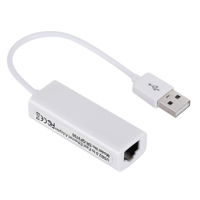 Placă de rețea USB 2.0 fără driver, USB la RJ45, 100 m, placă de rețea cu fir, pentru tabletă și laptop, placă de rețea externă