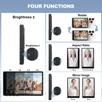 Piiriülene pühendatud Amazon Temu Vlogi ekraaniekraan 2025. aasta uusim (täielik kvalifikatsioon)