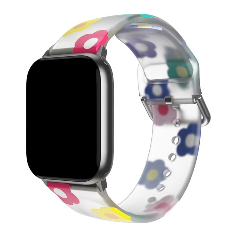 За Apple Watch Strap Printed Silicone iwatch8/7/6/5 Watch Casual Sport Strap