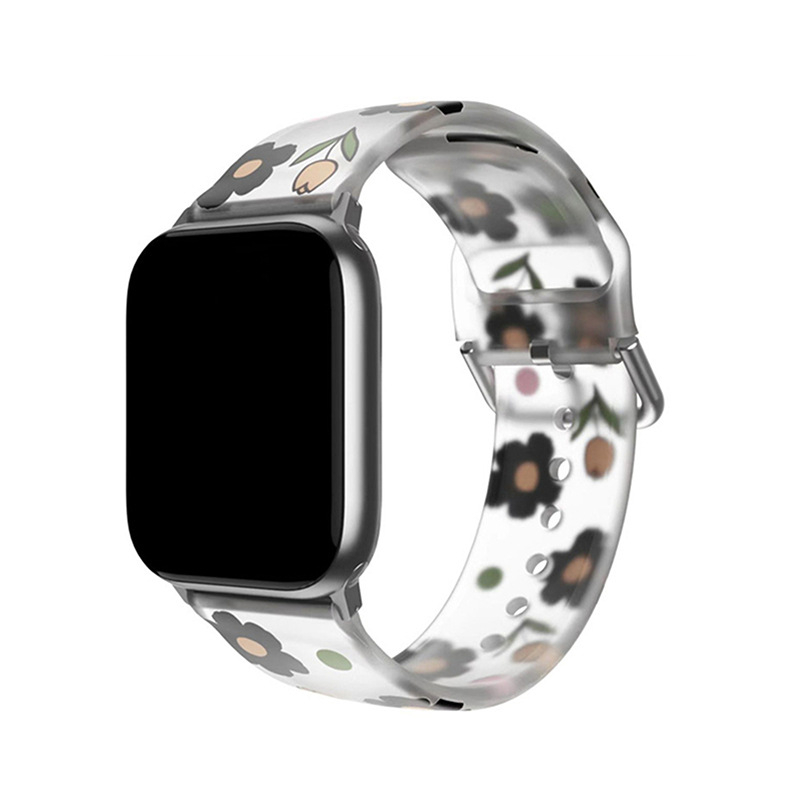 Apple Watchi rihma trükitud silikoonist iwatch8/7/6/5 vabaaja spordirihm