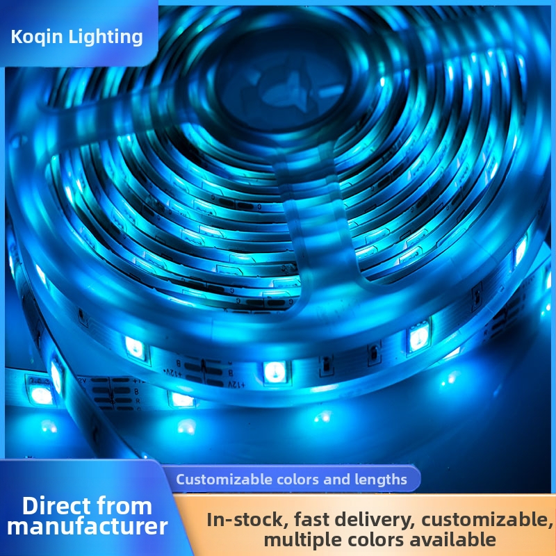 Трансгранична LED лента 5050RGB магически цвят интелигентен домашен таван вътрешна атмосфера LED лента линейна светлина за шкаф