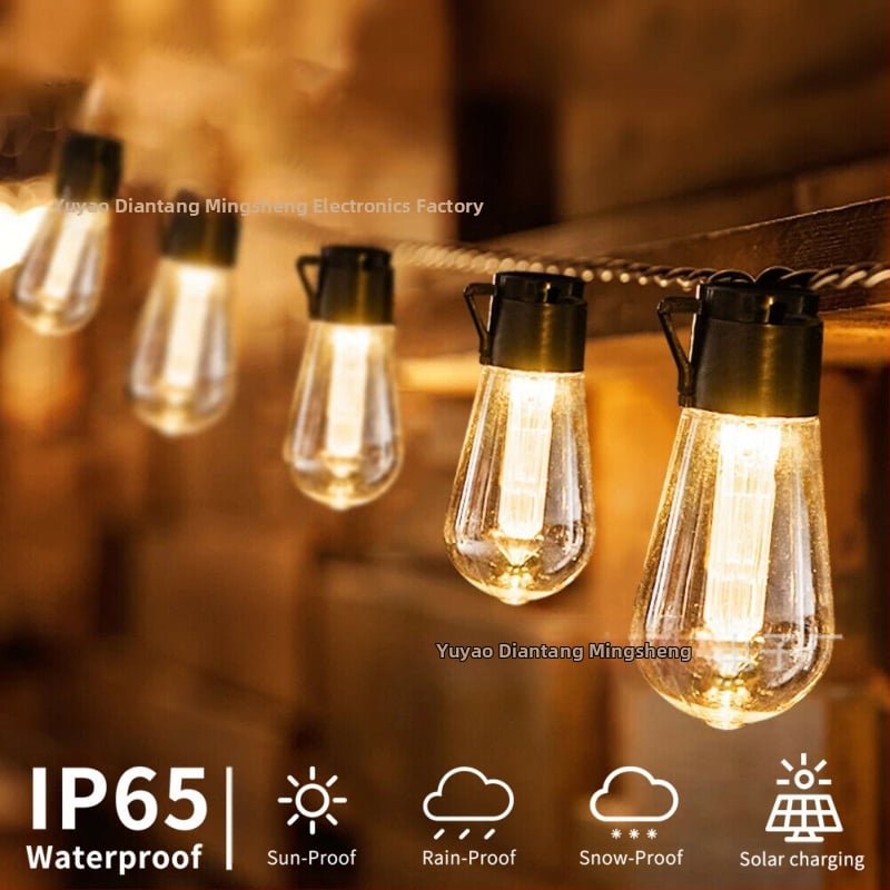 „Amazon“ karštas išpardavimas saulės vandens lašų lemputės šviesos girlianda lauko kiemui tarpvalstybinis karštas išpardavimas