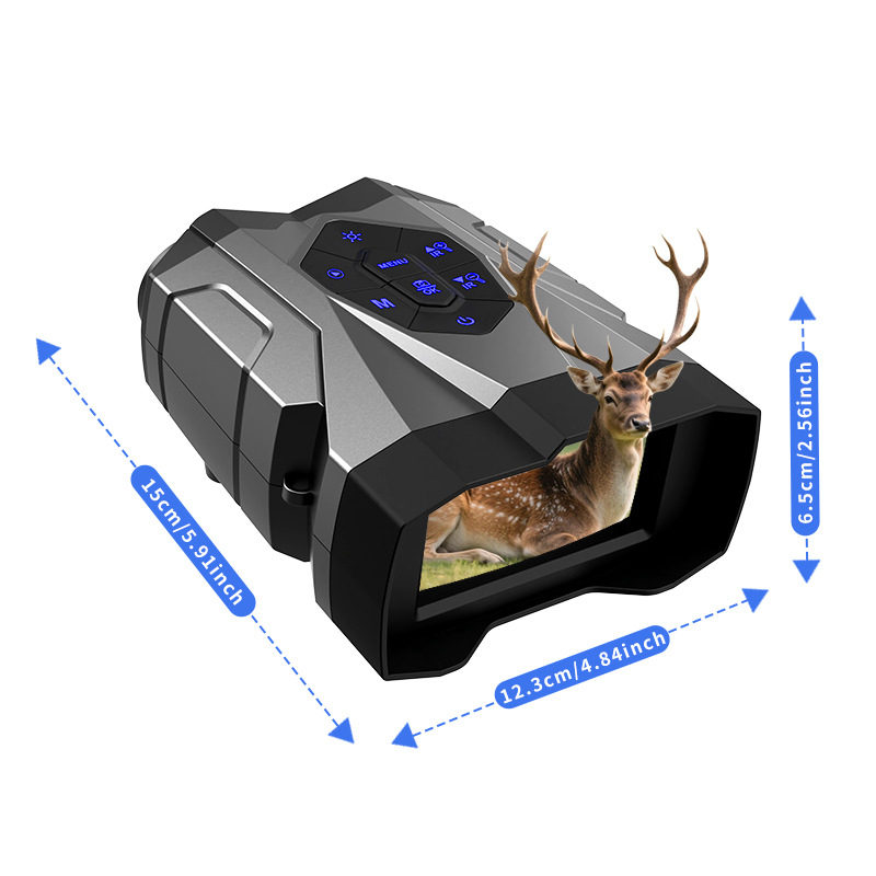 4K uređaj za noćno gledanje za sportove na otvorenom, 16X digitalni zum, infracrveni elektronički teleskop, video snimač s noćnim vidom, netermalni