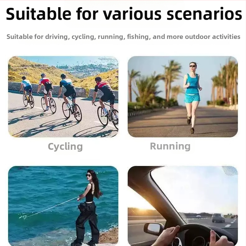 Нова интелигентна Wifi карта за спорт на открито, велосипедни очила, камера, запис в реално време, батерия с голям капацитет