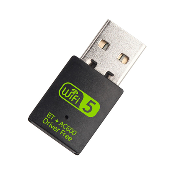 Placă de rețea wireless Bluetooth RTL8821CU, cu frecvență duală, fără drivere, 600 m, placă de rețea wireless Bluetooth WiFi 2 într-unul, fără drivere