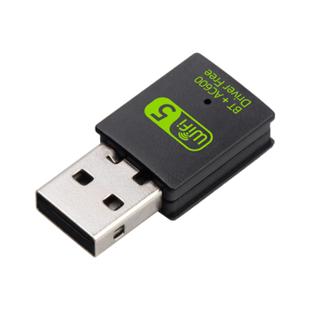Placă de rețea wireless Bluetooth RTL8821CU, cu frecvență duală, fără drivere, 600 m, placă de rețea wireless Bluetooth WiFi 2 într-unul, fără drivere