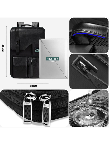 15-16 hüvelykes férfi prémium üzleti számítógépes táska, nagy kapacitású utazóhátizsák, diákiskolatáska