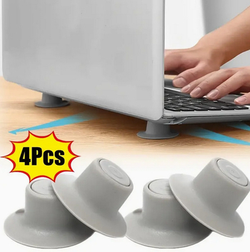 Sülearvuti iminapaga jahutuspadja jalapadja, kõrge soojuse eemaldamise padjaga arvutiklamber, 4 tk