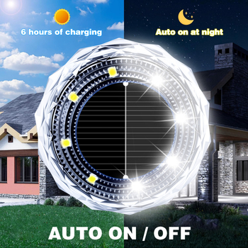 Saulės energija palaidoti lauko sodo šviestuvai, kiemo, mažo kiemo, vandeniui atsparūs grindų saulės energija palaidoti sodo šviestuvai
