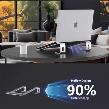 Sülearvuti kronsteini alumiiniumsulamist soojuse hajumise tugiklamber ergonoomiline lauaarvuti kronstein libisemiskindel 10-17 tolli