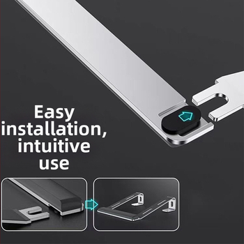 Sülearvuti kronsteini alumiiniumsulamist soojuse hajumise tugiklamber ergonoomiline lauaarvuti kronstein libisemiskindel 10-17 tolli