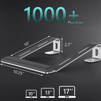 Sülearvuti kronsteini alumiiniumsulamist soojuse hajumise tugiklamber ergonoomiline lauaarvuti kronstein libisemiskindel 10-17 tolli