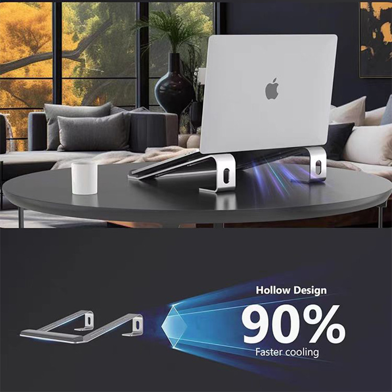 Sülearvuti kronsteini alumiiniumsulamist soojuse hajumise tugiklamber ergonoomiline lauaarvuti kronstein libisemiskindel 10-17 tolli