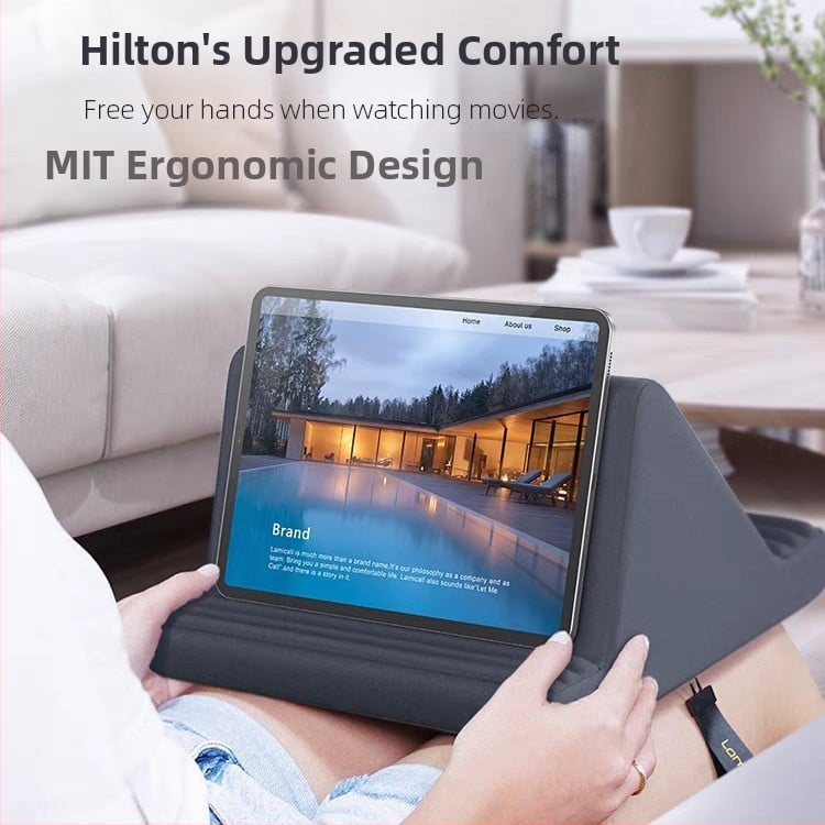 Daugiafunkcis planšetinio kompiuterio stovas-pagalvės atrama, populiarus modelis žiūrint televizorių ir internetines pamokas, naktinio serialo žiūrėjimo įtaisas