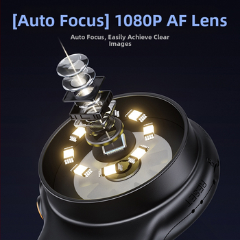 379 pramoninio didinamojo stiklo tikrinimo įranga, 2 colių 500 kartų automatinio fokusavimo funkcija, gali fotografuoti ir filmuoti