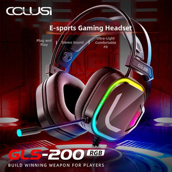 Headset RGB gamer headset vezetékes e-sport csirkeevő USB asztali számítógép notebook zajcsökkentés határokon átnyúló raktáron