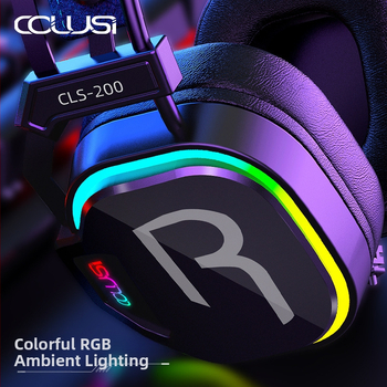 Headset RGB gamer headset vezetékes e-sport csirkeevő USB asztali számítógép notebook zajcsökkentés határokon átnyúló raktáron