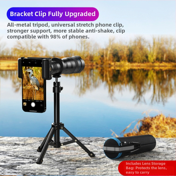 Apexel Export Hot Selling mobiiltelefoni teleobjektiiv 36X Välifotograafia Fotokontsert Pallimäng Eluskalapüügi