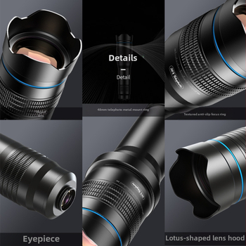 Apexel Export Hot Selling mobiiltelefoni teleobjektiiv 36X Välifotograafia Fotokontsert Pallimäng Eluskalapüügi