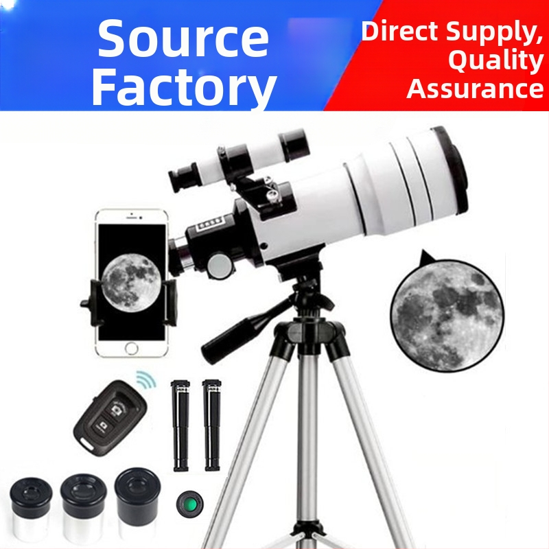 Profesionalūs astronominiai „Wangyuan“ akiniai, skirti žvaigždžių stebėjimui, didelio galingumo „Sky Space HD 30070ZAM“ kartus suaugę pradinės mokyklos vaikai