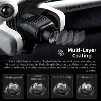Startrc Dji Mini 4Pro drona platleņķa filtrs Dji drona stabilizatora filtra piederumi