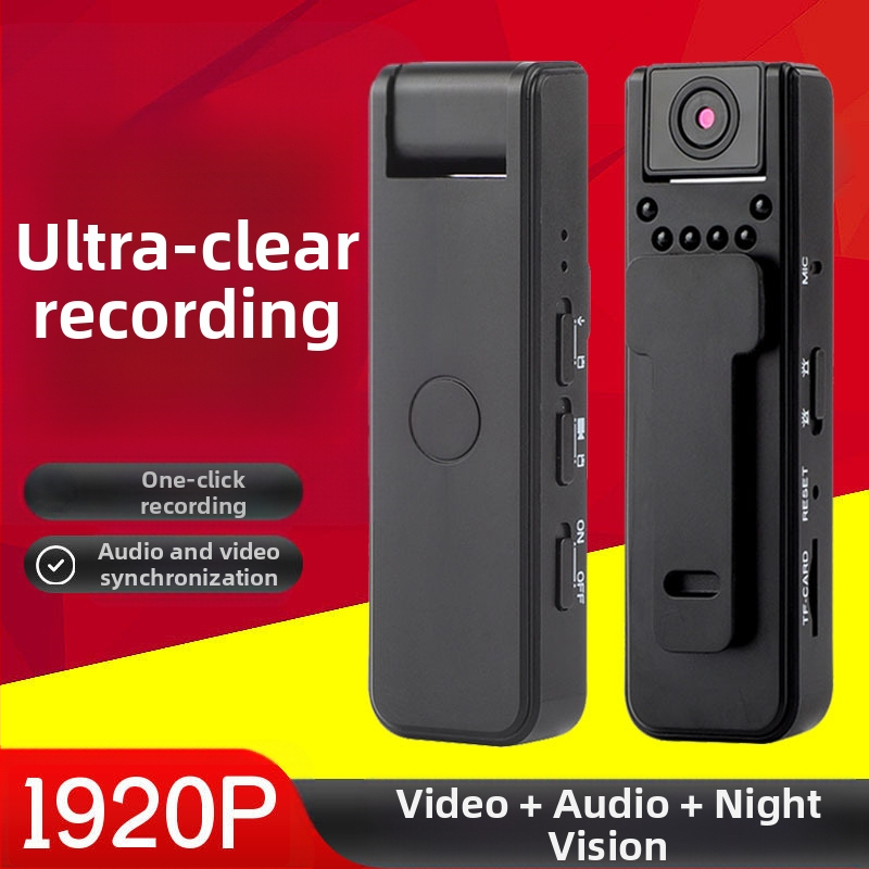 HD digitālā videokameras ierakstītājs ar aizmugurējo klipša tipa ierakstīšanas pildspalvu un kameru, DV video ierakstīšanas sporta video ierakstītājs