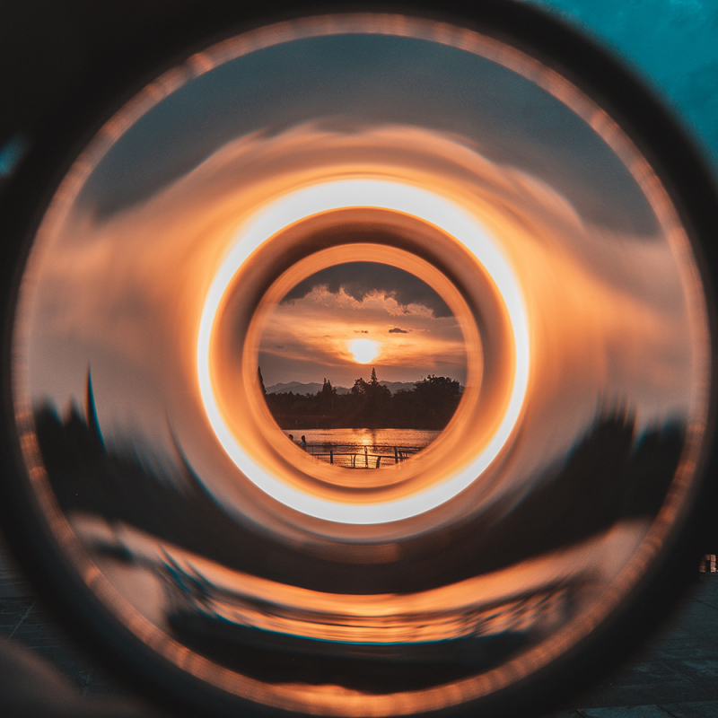 Vortex halo efekta filtra fotografēšanas kamera ar spoguļkameru piederumiem