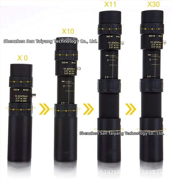 10-30 × 25 suummonokulaarne teleskoop kõrglahutusega metallteleskoop kaasaskantav välistingimustes kasutatav tootja hulgimüügist