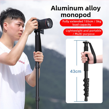 Ukrainezi Excellent Basket Tb12 1,5 m trigera monopods (bez panoramēšanas/noliekšanas) fotografēšanas alumīnijs