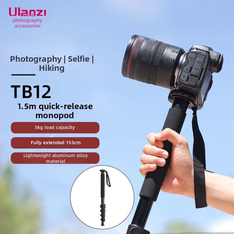 Ukrainezi Excellent Basket Tb12 1,5 m-es trigger monopod (forgatás/döntés nélkül) alumínium fotósoknak