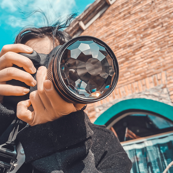 Fotografēšanas priekšplāna izpludināšana 58/67/72/77/82 mm kaleidoskopa stikla prizmas spoguļkameras piederumu filtrs