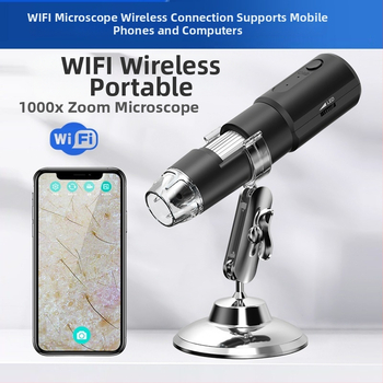 1600X USB HD mikroskopas belaidis WIFI mikroskopas kompiuteris mobilusis telefonas universalus