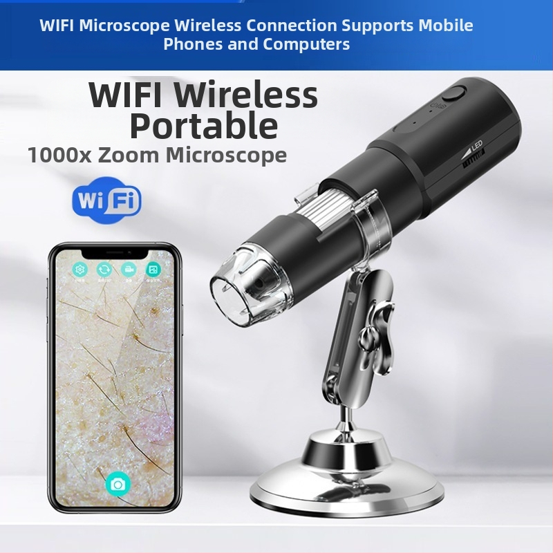 1600X USB HD mikroskopas belaidis WIFI mikroskopas kompiuteris mobilusis telefonas universalus