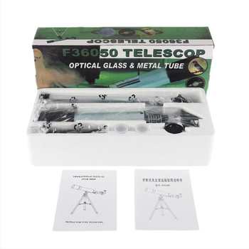 Didelio skersmens vieno vamzdelio F36050 astronominis teleskopas, didelės galios, 90 kartų stebintis žvaigždes, skirtas studentams ir vaikams, atostogų dovana.