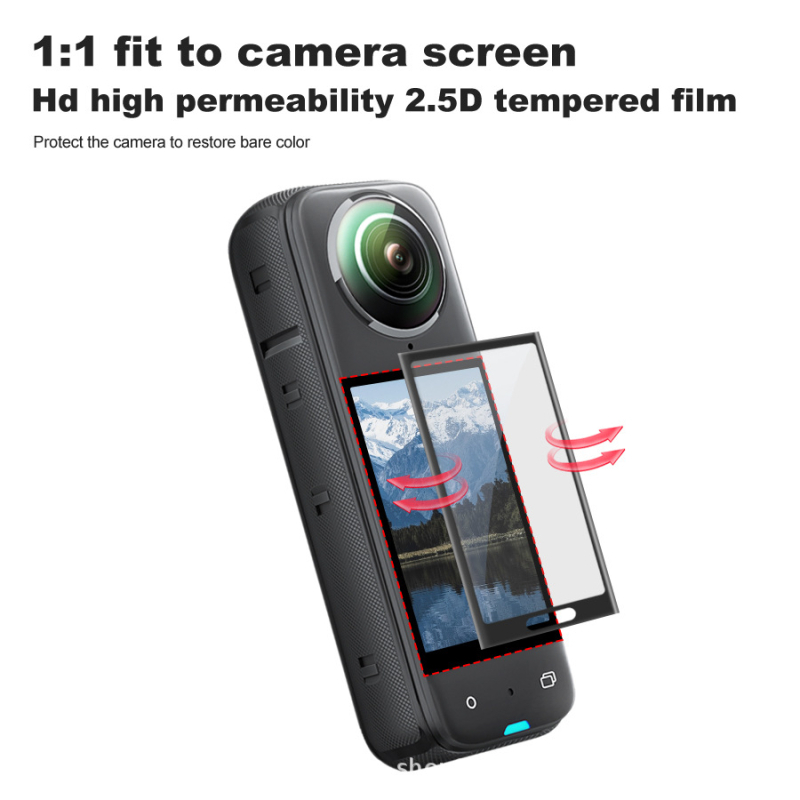 „Yingshi insta360 X5“ silikoninis apsauginis dėklas, apsauginis veidrodinis laikymo krepšys, grūdinta plėvelė, tarpvalstybinis „Amazon AliExpress“