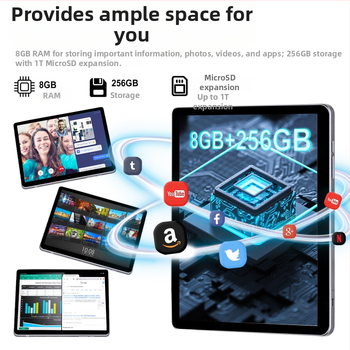 Tablet Android 13 ιντσών 4G Netcom 2K HD Οθόνη 10000 mA Μπαταρία 256GB Διασυνοριακή Χονδρική Πώληση