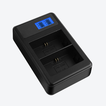 Piiriülene LP-E6 USB kahe pesaga LCD-laadija LCD-ekraan Canoni LP-E6 kaamera akule