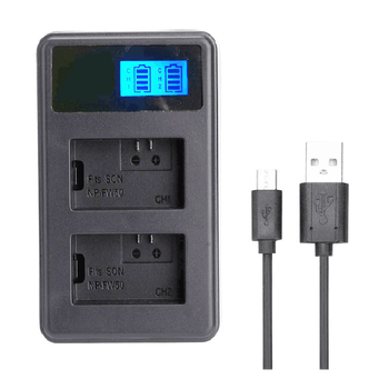 Piiriülene LP-E6 USB kahe pesaga LCD-laadija LCD-ekraan Canoni LP-E6 kaamera akule