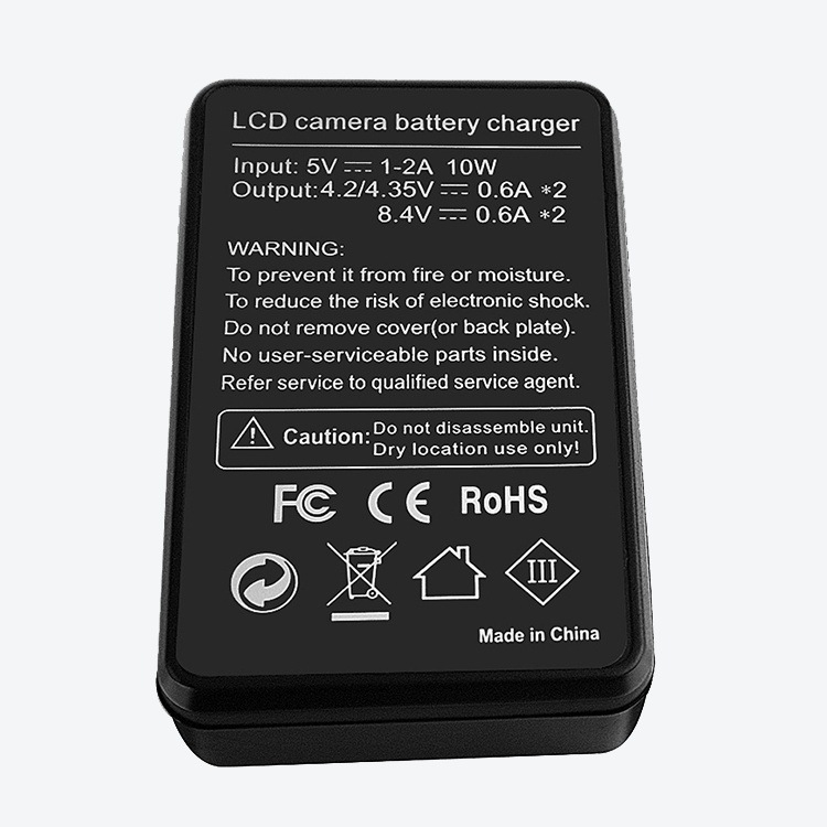 Piiriülene LP-E6 USB kahe pesaga LCD-laadija LCD-ekraan Canoni LP-E6 kaamera akule