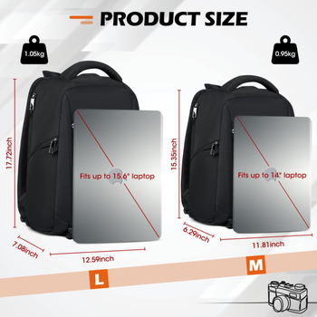 Digitaalse peegelkaamera kott Multifunktsionaalne sülearvuti seljakott reisimiseks Suure mahutavusega fotograafia seljakott