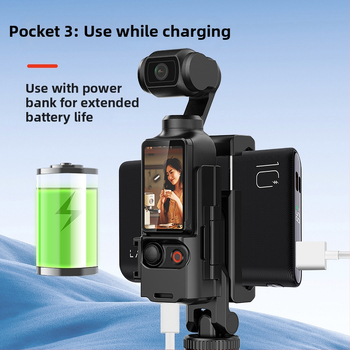 Tinka DJI Dajiang osmo pocket3 mobiliojo telefono laikikliui, suderinamam su trikojo prailginimo koto teleprompterio laikikliu