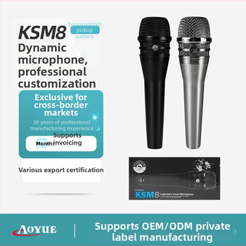 Kohandatud Ksm8 professionaalne lavaline juhtmega mikrofon arvuti koduinstrumentide salvestamiseks dünaamiline mikrofon
