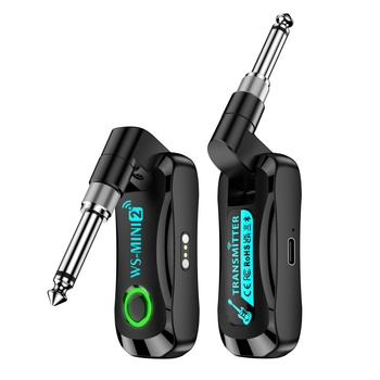 Laadimiskastiga kitarri traadita saatja heli traadita transiiver elektrilise muusikariista traadita edastustransiiver WS-M