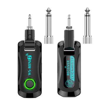 Laadimiskastiga kitarri traadita saatja heli traadita transiiver elektrilise muusikariista traadita edastustransiiver WS-M