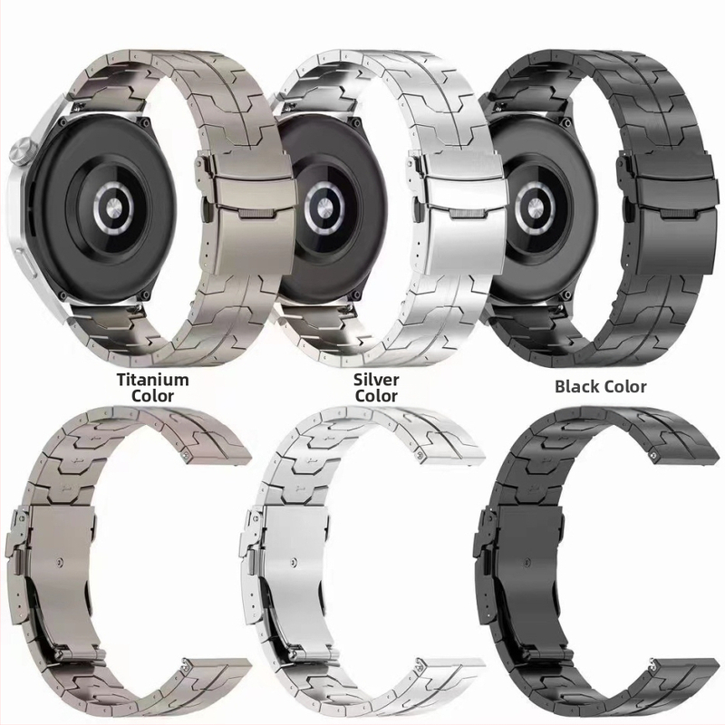 Huawei GT5/4/3/2 46mm/watch4/3Pro titaanrihm Glory 22 Iron Man terasest rihm