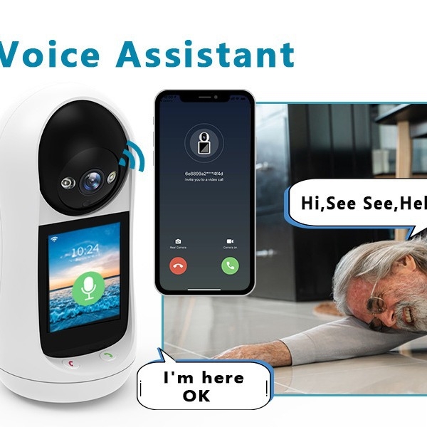 Új, kiemelt 2024-es Xiongmai 2mp-es videó kaputelefon kamera ápolási otthonra, sírásérzékeléssel, hangjelzéssel