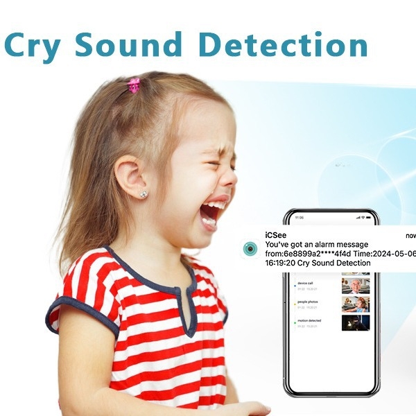 Új, kiemelt 2024-es Xiongmai 2mp-es videó kaputelefon kamera ápolási otthonra, sírásérzékeléssel, hangjelzéssel